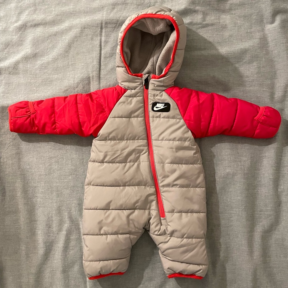 Nike Baby Puffer Snowsuit Insulated Fleece Newborn 50-56cm 0-3 months